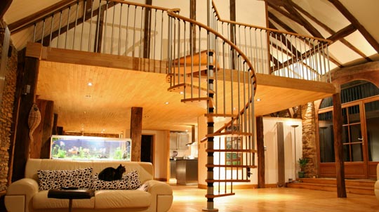 Residential mezzanine floor installation